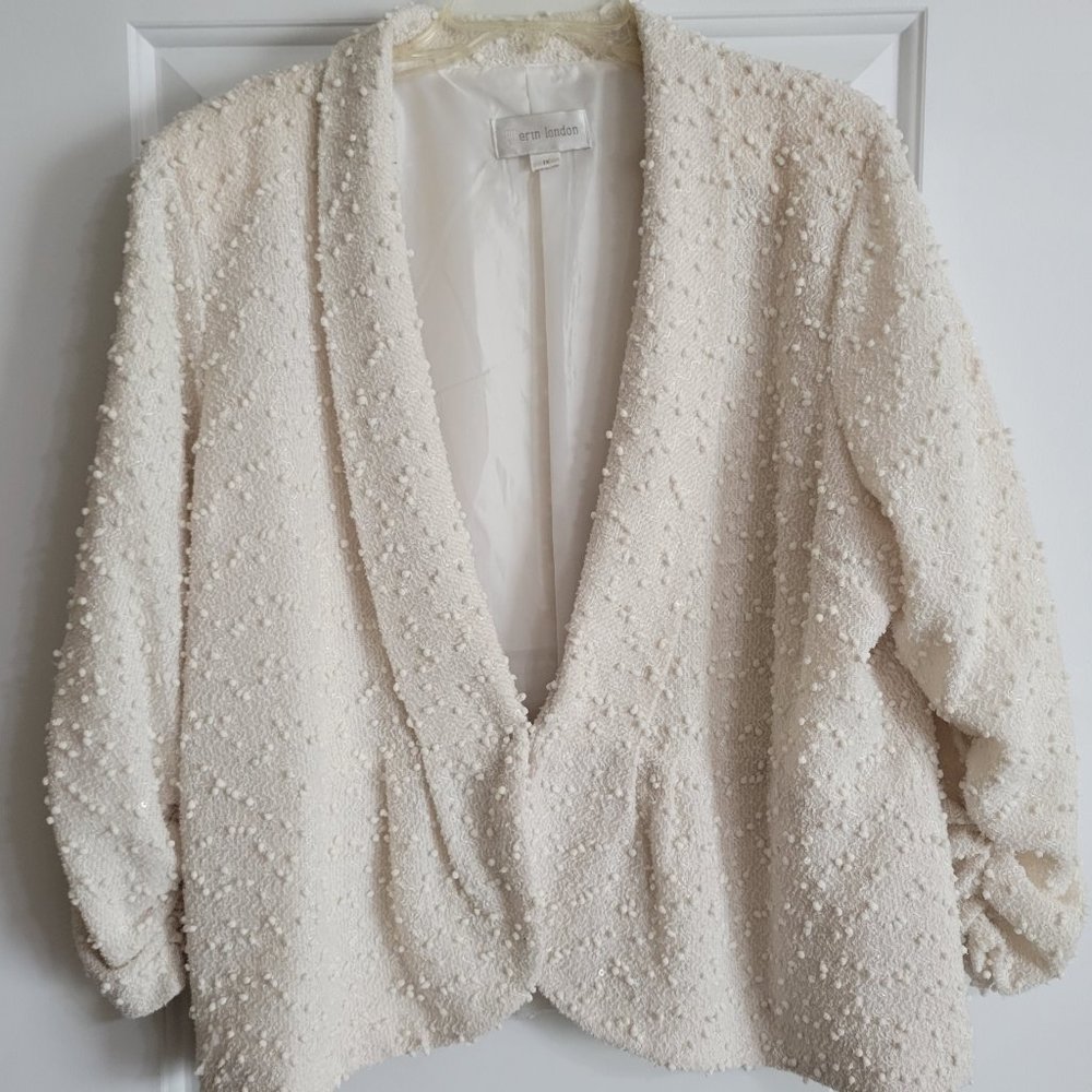 Dressy pearled jacket for formal wear - Women's size 1X